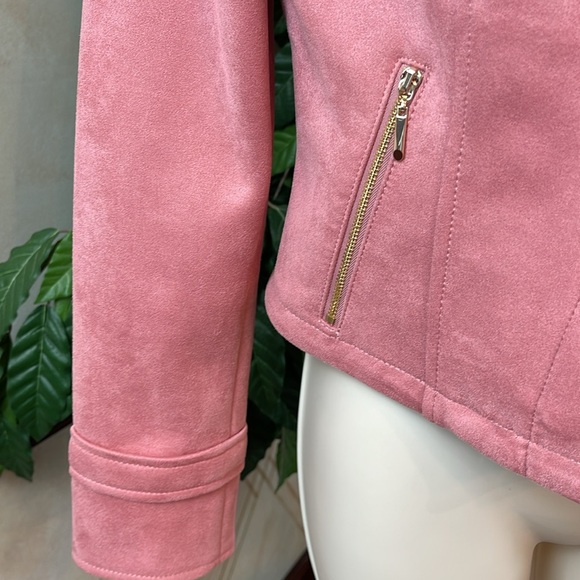 WHBM FAUX SUEDE MOTO JACKET - Picture 8 of 13